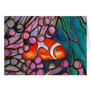 Clownfish Sea Anemone "Stained Glass" design!