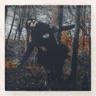 Clownin' Around In Da Woods Glass Coaster
