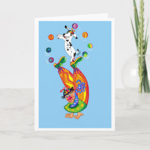 Clowning around card