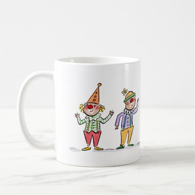 Clowns Coffee Mug (Left)