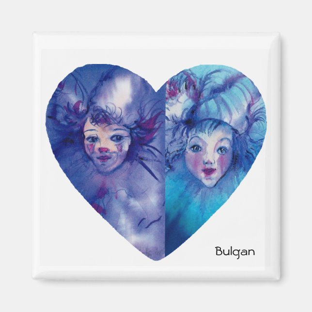 CLOWNS COLLECTION / Venetian Masquearde Ball Magnet (Front)