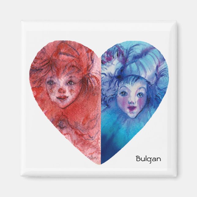 CLOWNS COLLECTION / Venetian Masquearde Ball Magnet (Front)