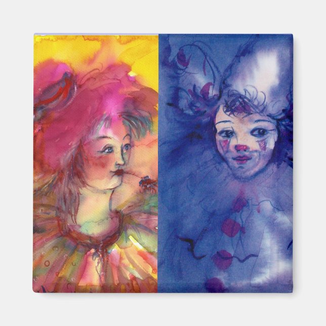 CLOWNS COLLECTION / Venetian Masquearde Ball Magnet (Front)