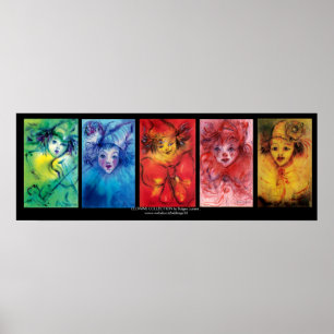 CLOWNS COLLECTION / Venetian Masquearde Ball Poster