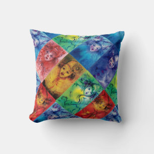 CLOWNS COLLECTION / Venetian Masquerade Faces Cushion