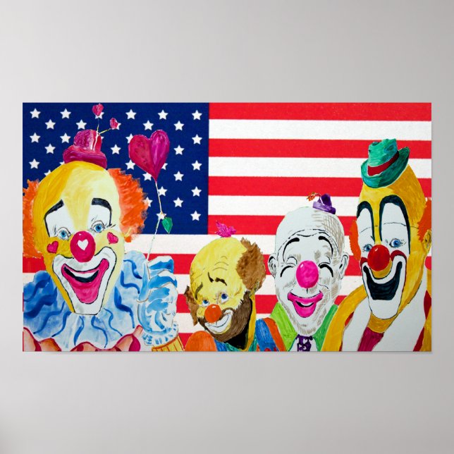 Clowns Love America Print (Front)