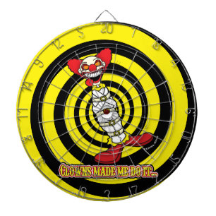 Clowns Made Me Do It! Dartboard