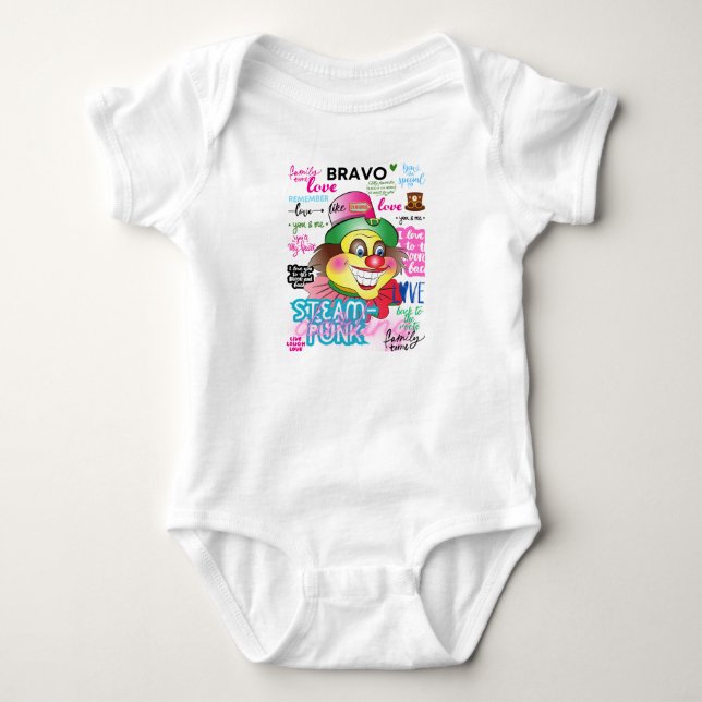 Clowns Remember Baby Bodysuit (Front)