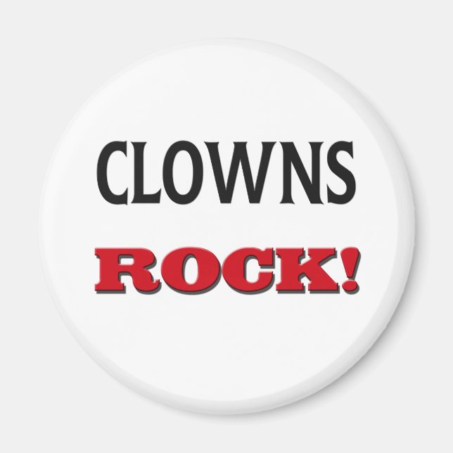Clowns Rock Magnet (Front)