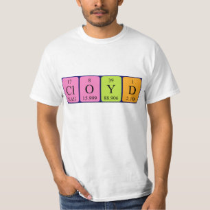 Cloyd periodic table name shirt