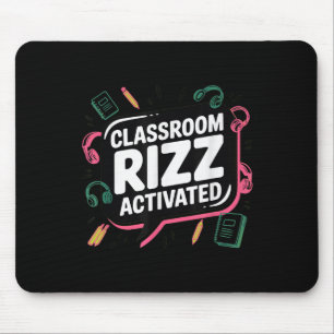 Clroom Rizz Activated, Gen Z Alpha, Back To School Mouse Pad