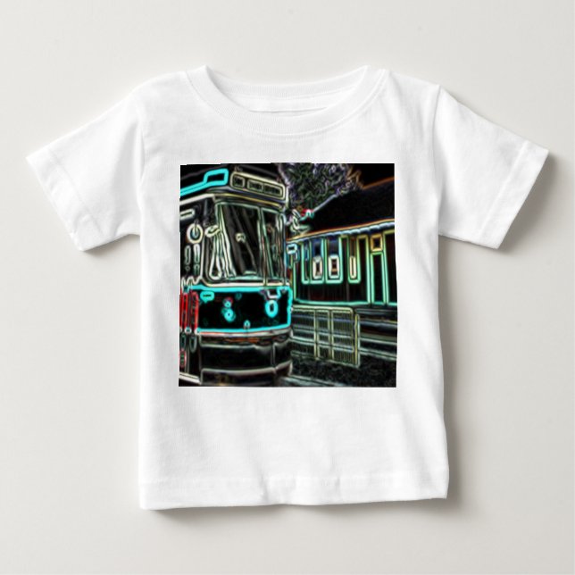 CLRV Neon at stn Baby Fine Jersey T-Shirt (Front)