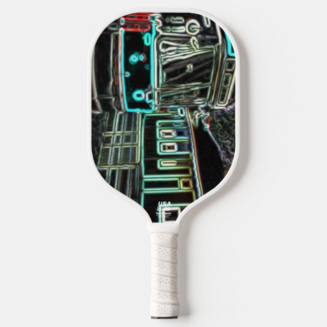 CLRV Neon at stn "Certified" Pickleball Paddle (Front)