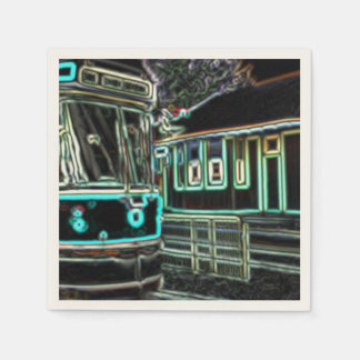 CLRV Neon at stn Ecru Paper Napkin (50 pk)