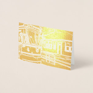CLRV Neon at stn Mini Horizontal Foil Gift Tag Card