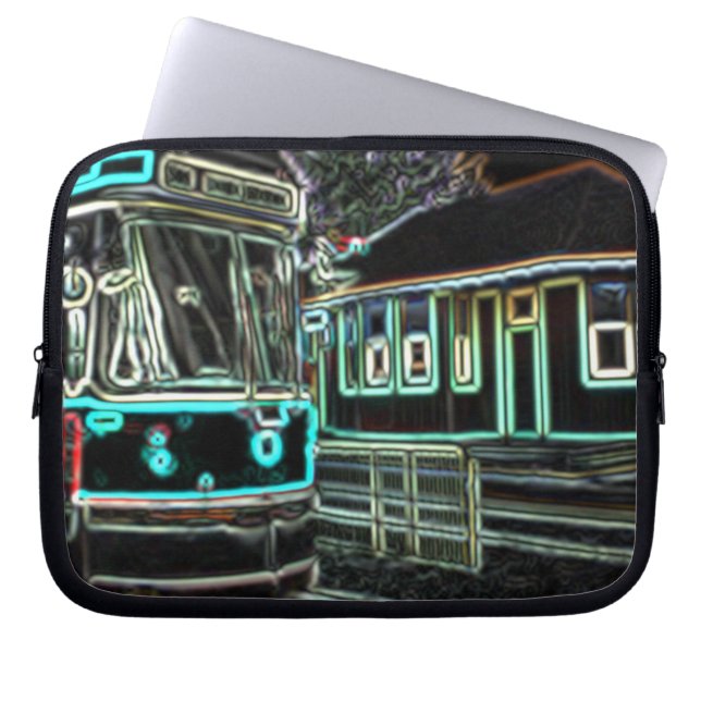 CLRV Neon at stn Neoprene Laptop Sleeve 10 inch (Front)
