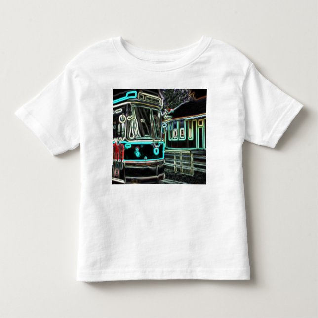 CLRV Neon at stn Toddler Fine Jersey T-Shirt (Front)