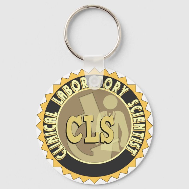 CLS BADGE - CLINICAL LABORATORY SCIENTIST KEY RING (Front)