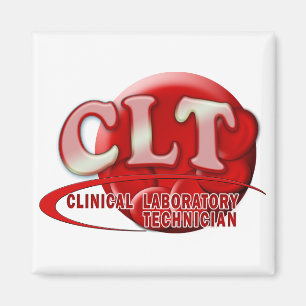 CLT CLINICAL LABORATORY TECHNICIAN SWOOSH LOGO MAGNET
