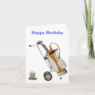 club and balls, Happy Birthday Card
