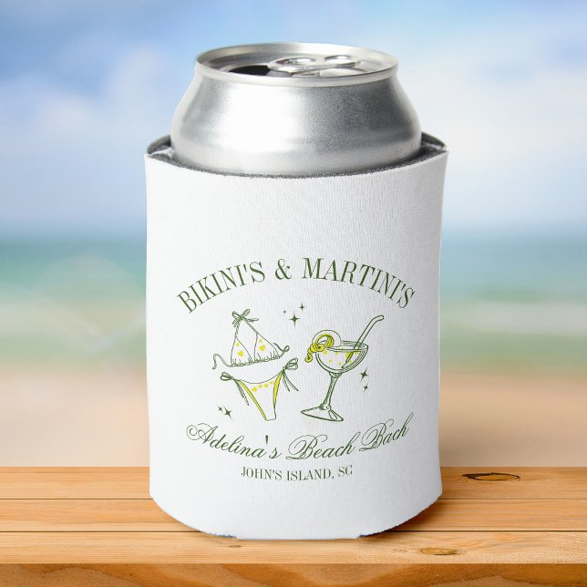 Club Bachelorette Party Favour Beach Bridal Custom Can Cooler (Creator Uploaded)