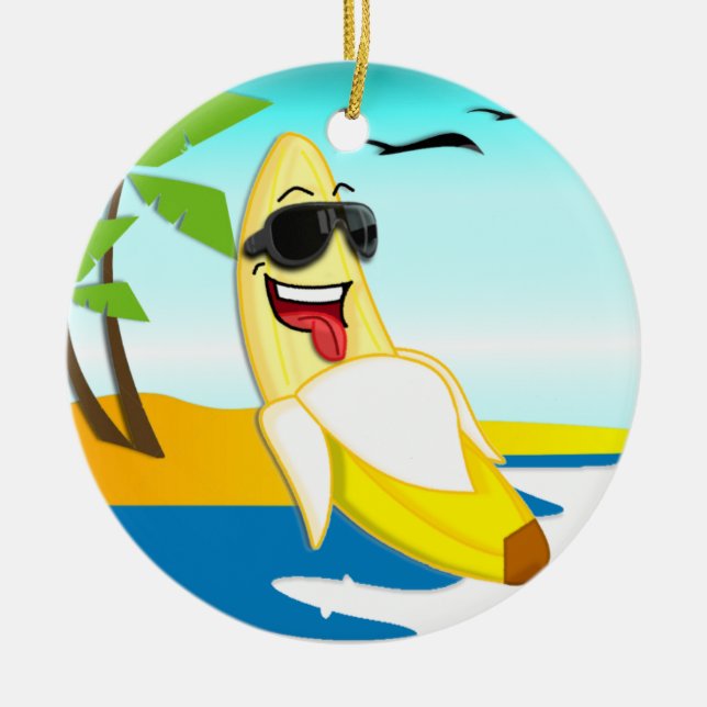 Club Bananas - Official Merchandize Ceramic Tree Decoration (Front)