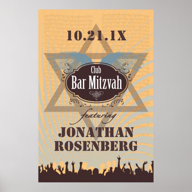 Club Bar Mitzvah Poster (Front)
