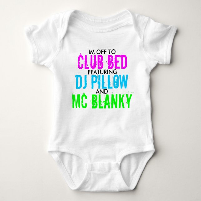 Club Bed Baby Bodysuit (Front)
