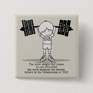 Club BITUB- More Balanced 15 Cm Square Badge