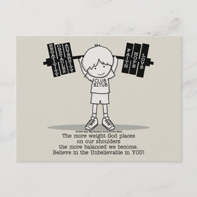 Club BITUB- More Balanced Postcard (Front)