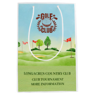 Club / Corporate Golf Tournament Logo Event Favour Medium Gift Bag