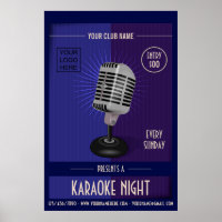 Club/Corporate Karaoke Party add logo