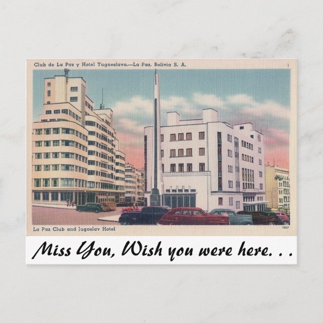 Club de la Paz Postcard (Front)
