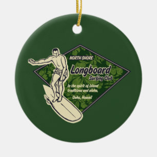 Club Diamond Surfer Ornament