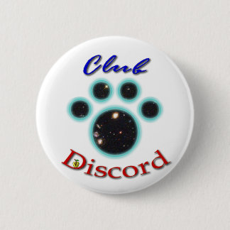 club discord paw button! 6 cm round badge