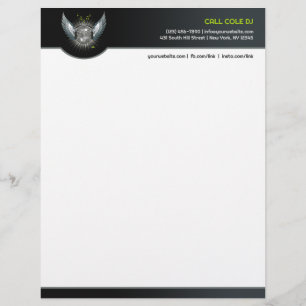 Club DJ Letterhead