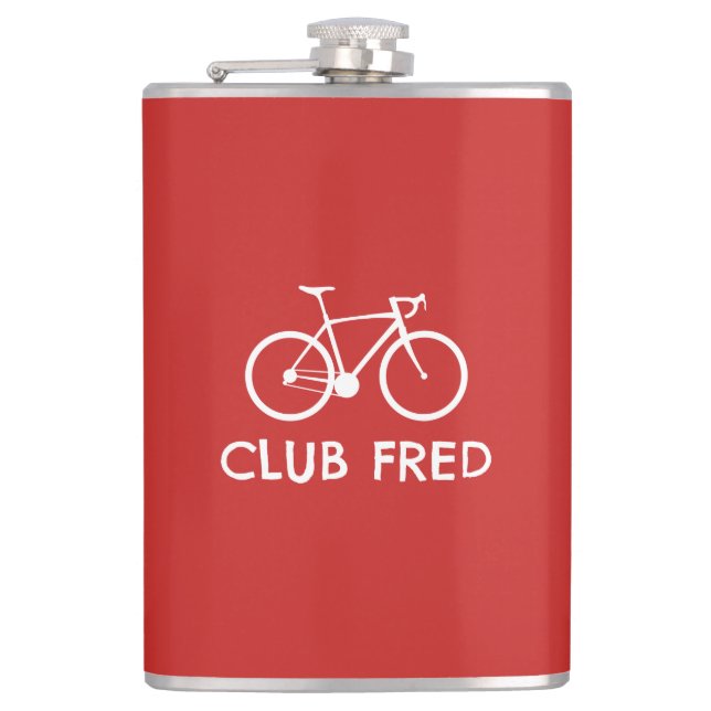 Club Fred Cycling Hip Flask (Front)