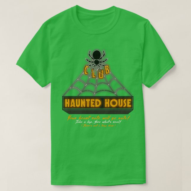 Club Haunted House T-Shirt (Design Front)