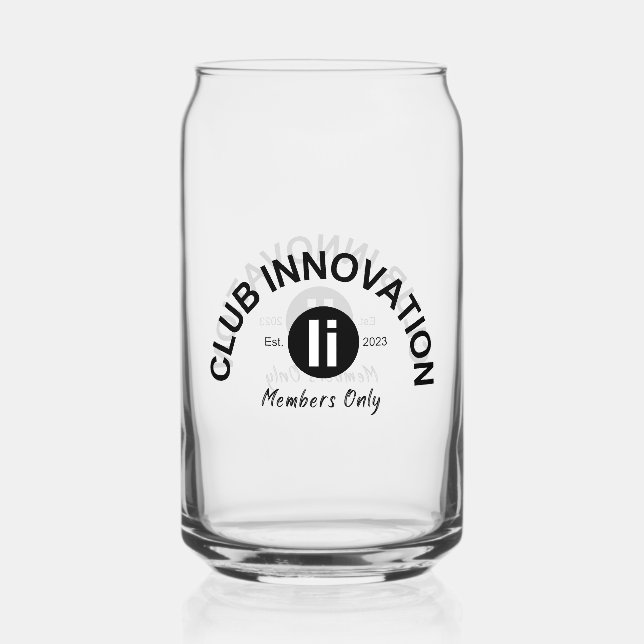 Club Innovation Sipper Glass with Favicon (Front)