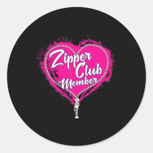 Club Member Open Heart Surgery Survivor Classic Round Sticker