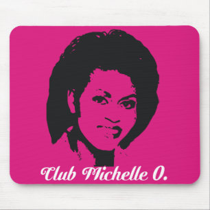 Club Michelle Mousepad in Hot Pink