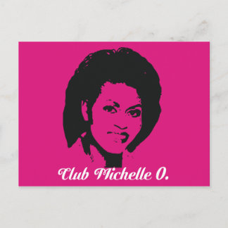 Club Michelle O Postcards, Hot Pink Postcard