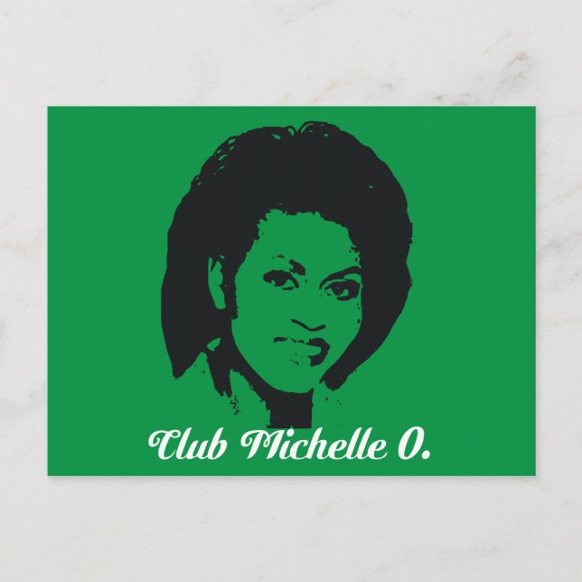 Club Michelle O Postcards, Kelly Green Postcard (Front)