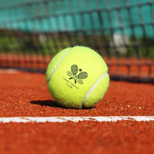 Club Name Tennis Team Green Any Colour Custom Balls