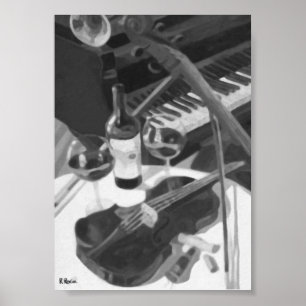 Club Orchestra á l´huile Poster