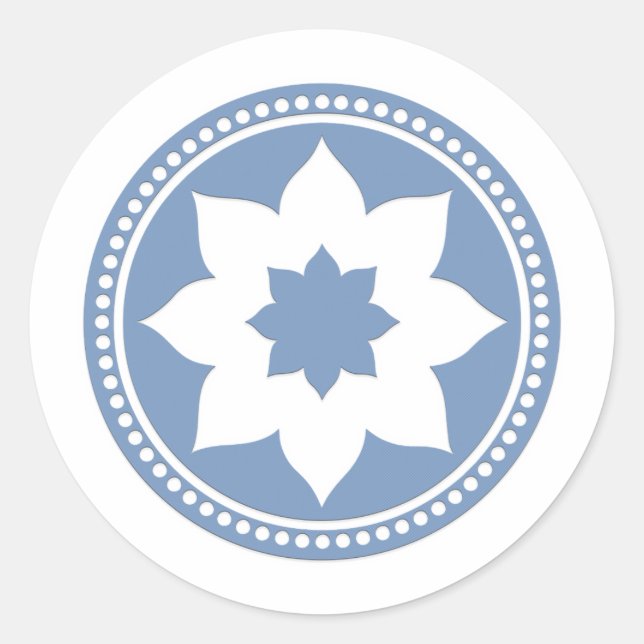 Club Pilates Mandala Yoga Classic Round Sticker (Front)