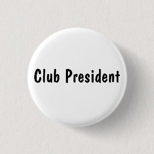 Club President 3 Cm Round Badge