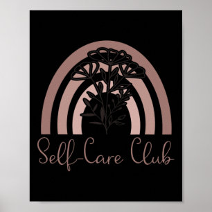 Club Saying Mental Health Awareness Rainbow Love  Poster