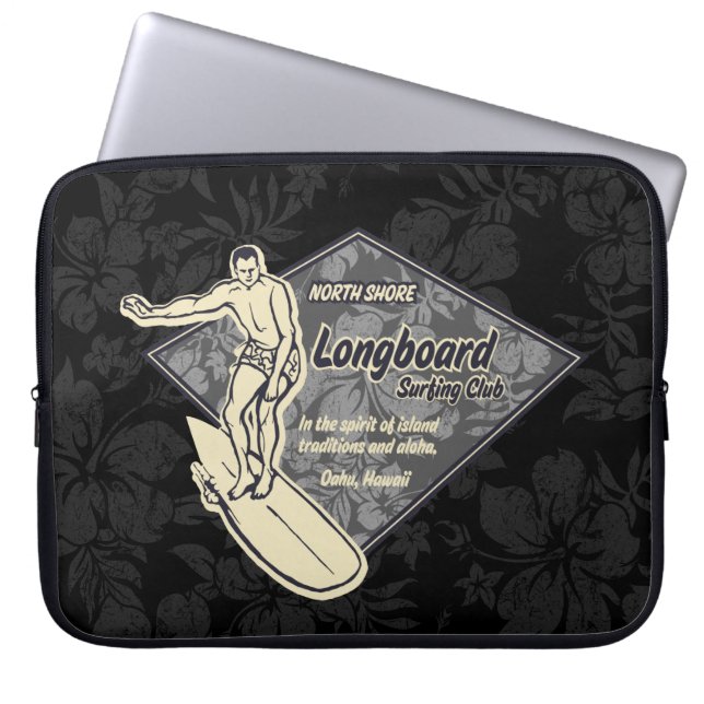 Club Surfing Diamond Hawaiian Neoprene Wetsuit Laptop Sleeve (Front)
