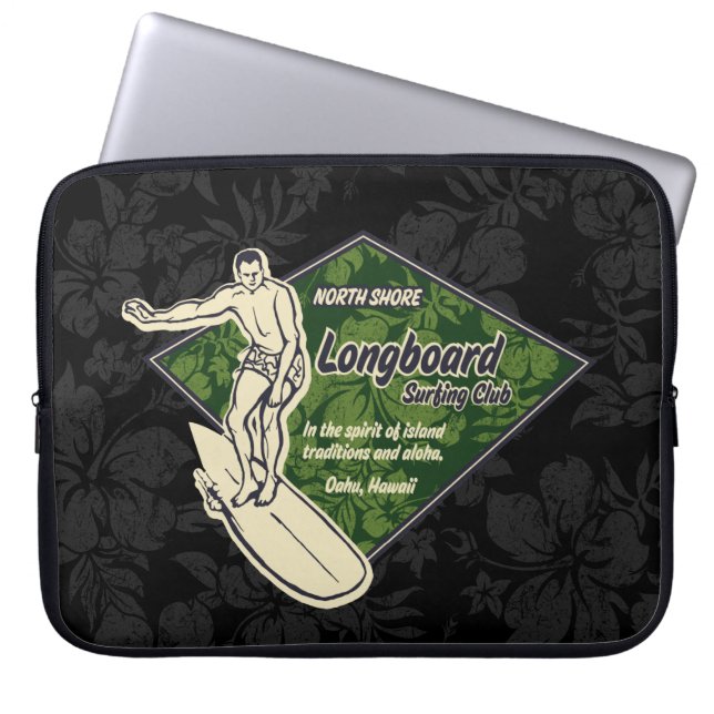 Club Surfing Diamond Hawaiian Neoprene Wetsuit Laptop Sleeve (Front)